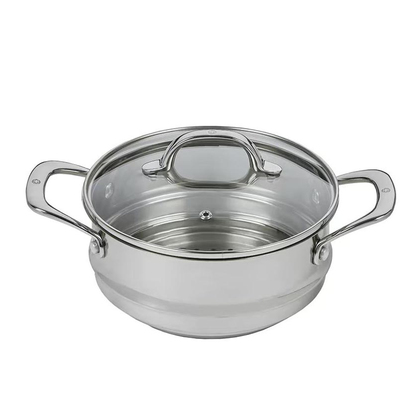Swiss Diamond Premium Steel Universal Step Steamer With Lid